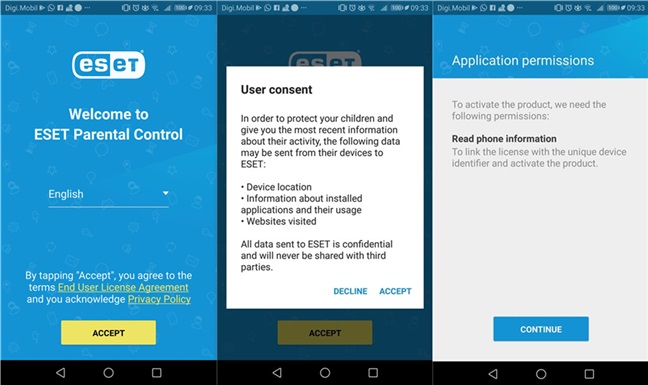 eset parental control
