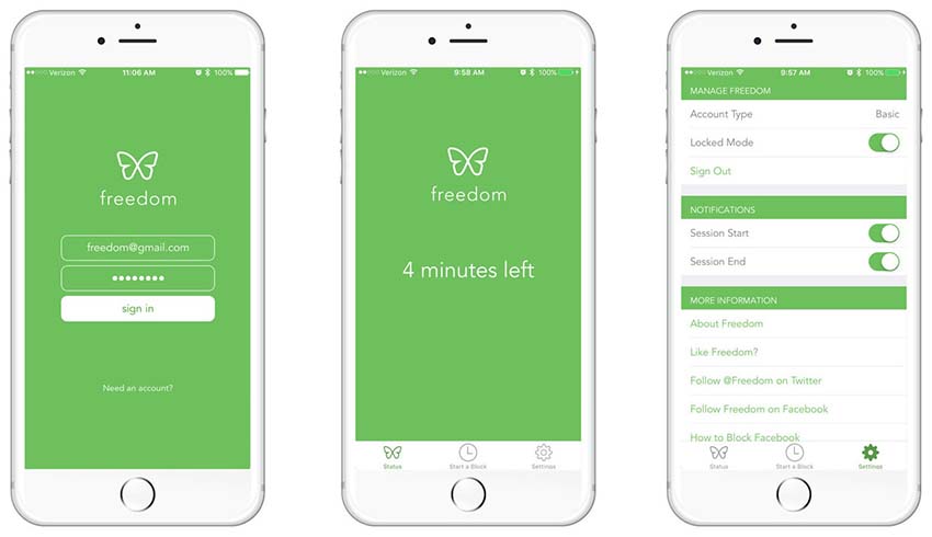 block apps with freedom