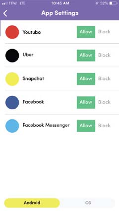 netnanny block app while study