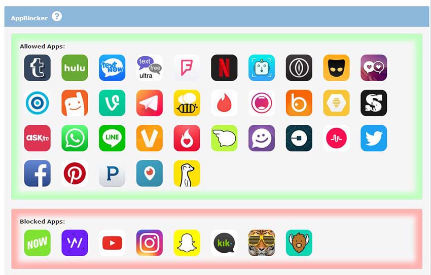 block apps via netsanity