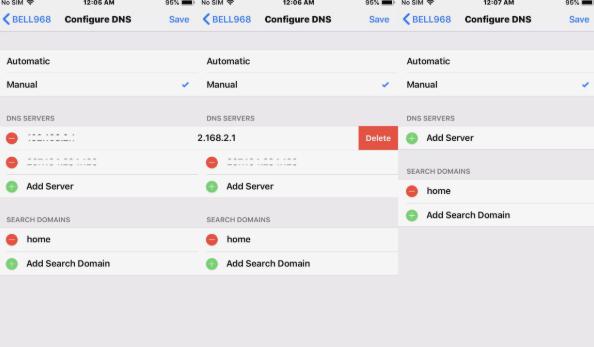 add new server on dns configure