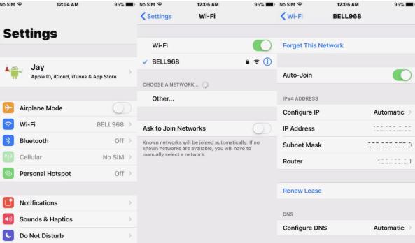 block porn on iphone via dns configure